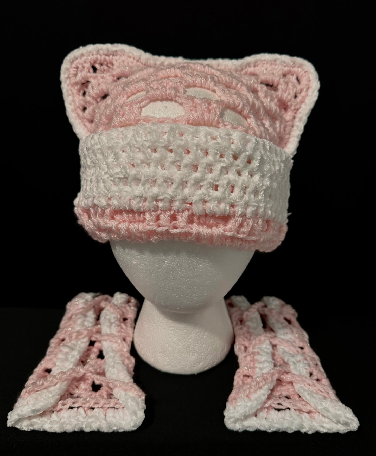 Cat beanie/Gloves π