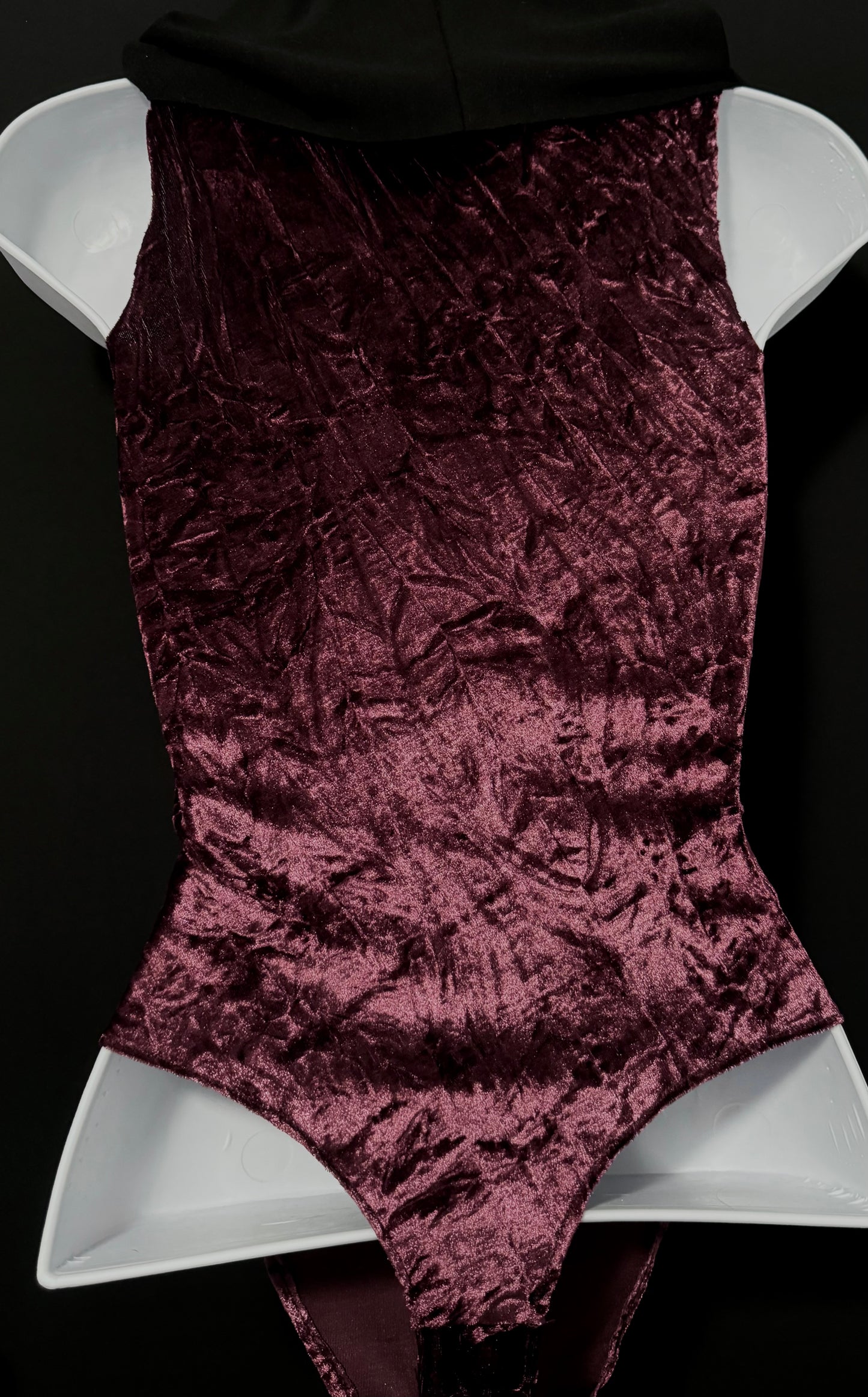 Body suit crushed velvet XS
